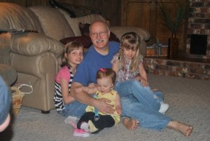 papa and the girls